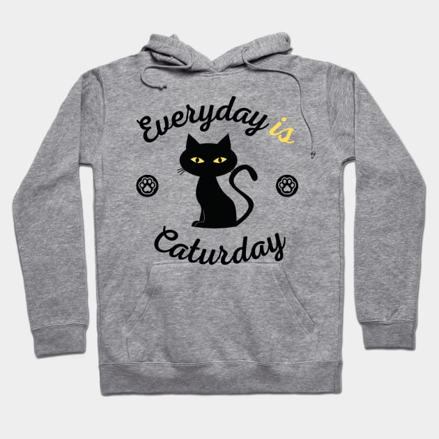 Everyday is Caturday Hoodie by CHANJI@95